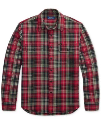 Men's Classic-Fit Plaid Oxford Workshirt