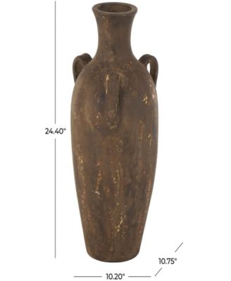 Ceramic 24.4" Farmhouse Vase with Handles