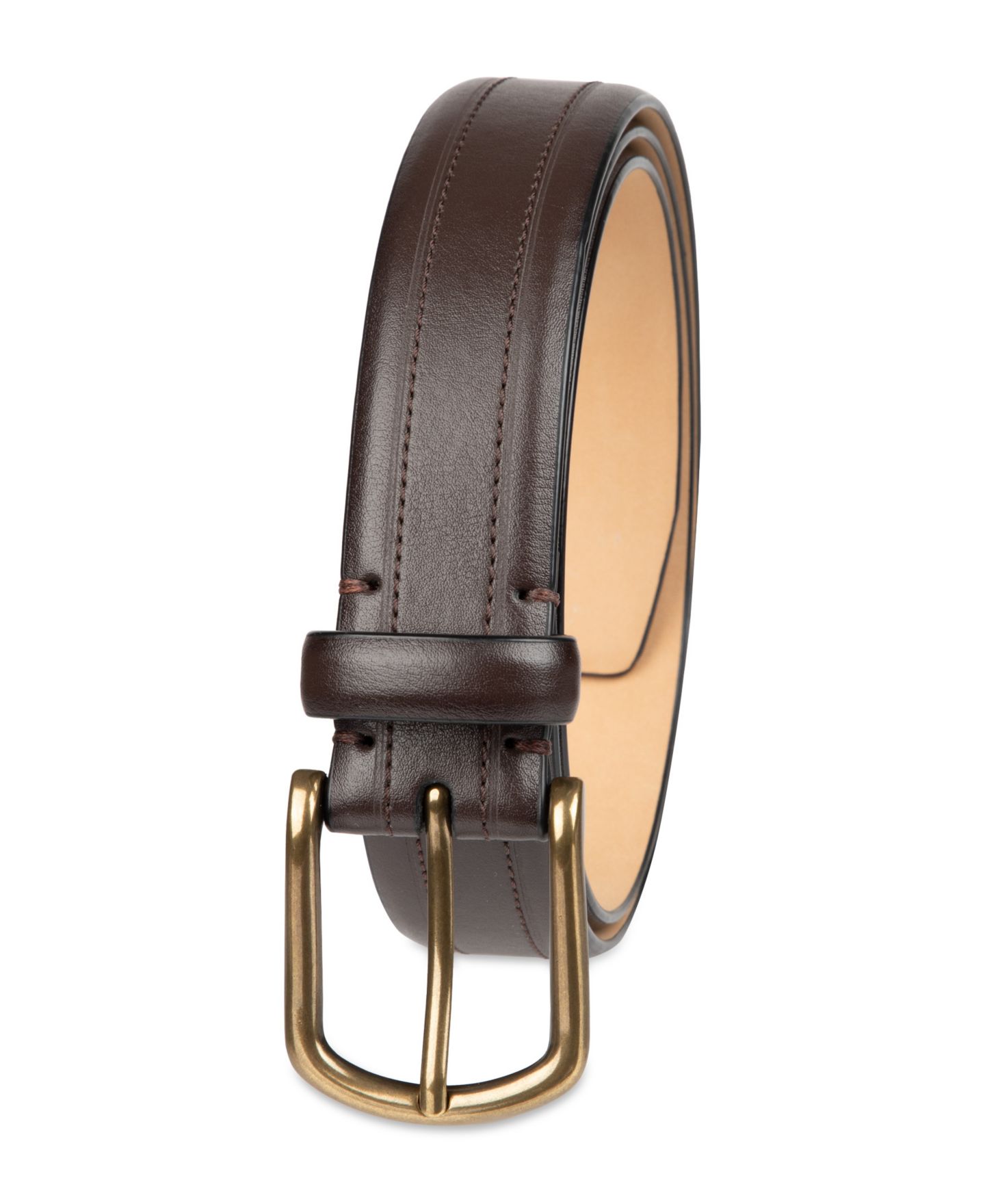 Мужской ремень Club Room 32MM Top Stitch Dress Belt — фото 3