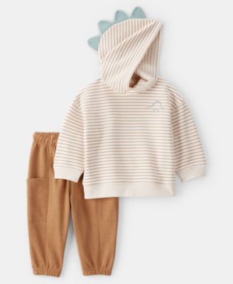 Carter's - Baby Boys Dinosaur Hoodie & Pants, 2 Piece Set