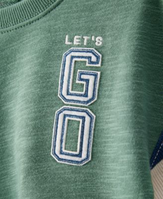 Baby Boys French Terry Sweatshirt & Pull-On Jogger Pants, 2 Piece Set