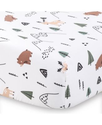 Woodland Camo Crib Bedding Set for Baby Boys, 3 Piece Nursery Bed Set, Crib Comforter, Fitted Sheet, Crib Skirt