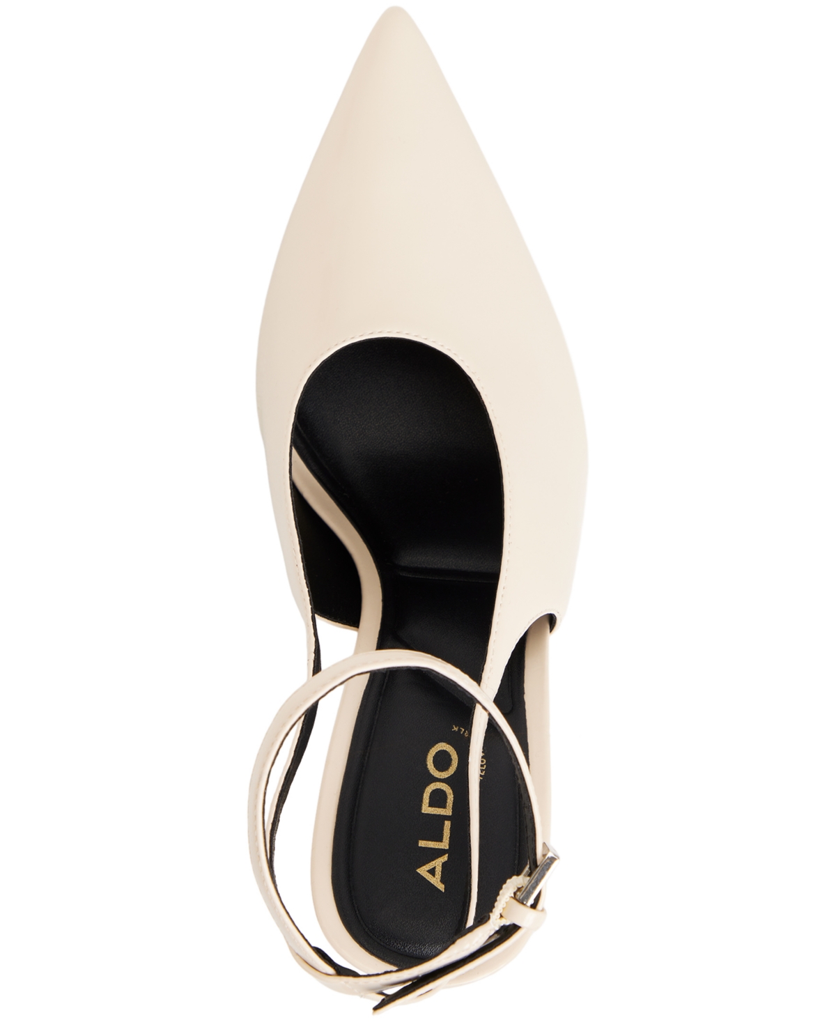 Aldo Women's Lisandre High-vamp Ankle-wrap Heeled Pumps In White