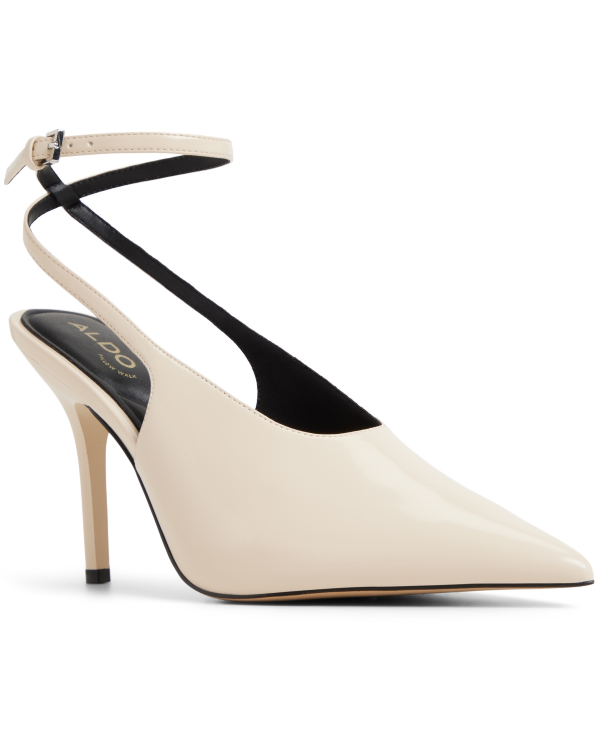 Aldo Women's Lisandre High-vamp Ankle-wrap Heeled Pumps