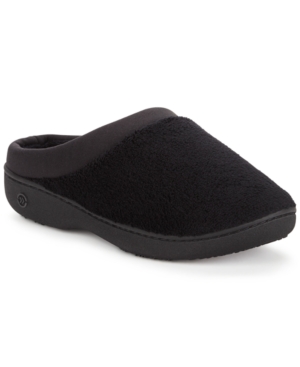 image of Isotoner Signature Microterry Pillowstep Slippers with Satin Trim