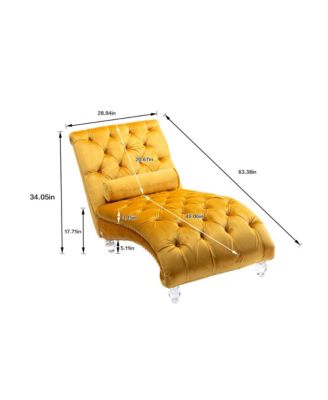 Leisure Concubine Sofa With Acrylic Feet