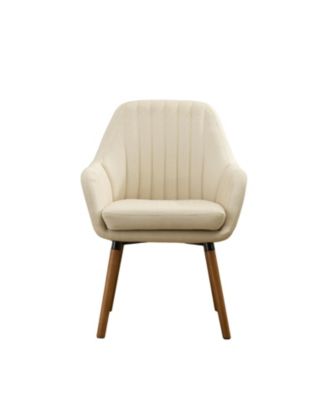 Streamdale Contemporary Fabric Accent Chair, Tan