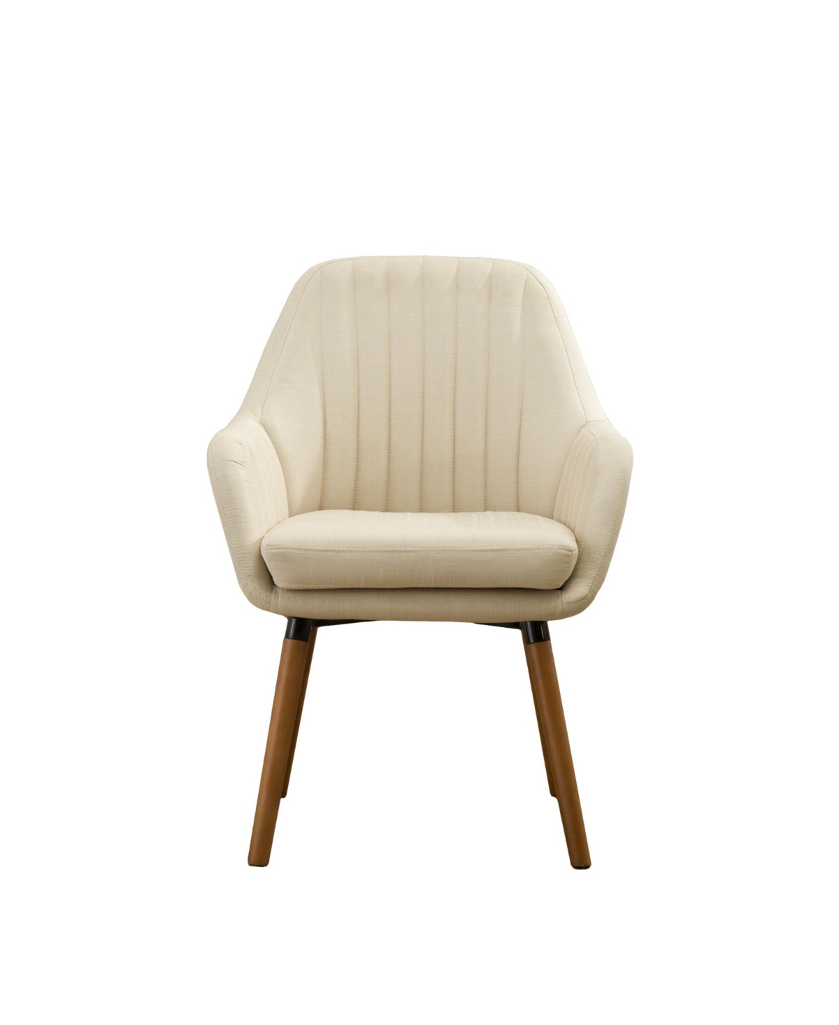 Streamdale Contemporary Fabric Accent Chair, Tan