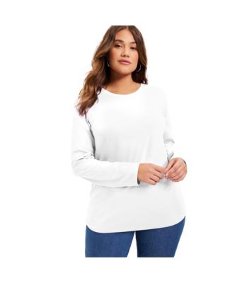 June + Vie Women's June + Vie Long-Sleeve Crewneck One + Only Tee