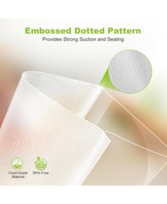 Bonsenkitchen 8” x 150  Vacuum Seal Roll Keeper with Cutter for Food Storage and Sous Vide