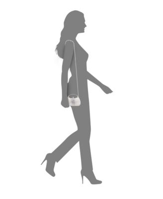 Crystal Twist Chiffon and Satin Minaudiere Clutch Bag