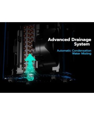 14,000 BTU (10000 BTU SACC) Portable Air Conditioners with WiFi APP Control, 46dB, R32 Eco-Friendly,Fast Cooling in 30s, No Drainage Needed, Filter Cleaning Reminder, 360&deg; Wheels for Home/Office