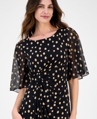 Women's Butterfly-Sleeve Sheath Dress