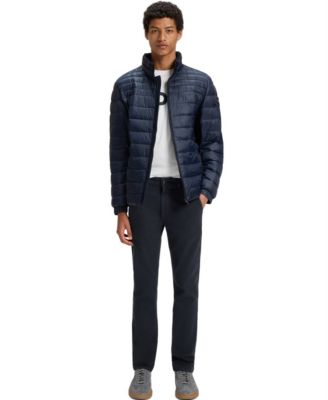 Men's Stretch-Cotton Dobby Slim-Fit Pants