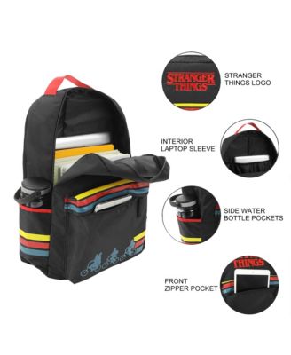 Logo & Silhouettes Black 18.5" Backpack