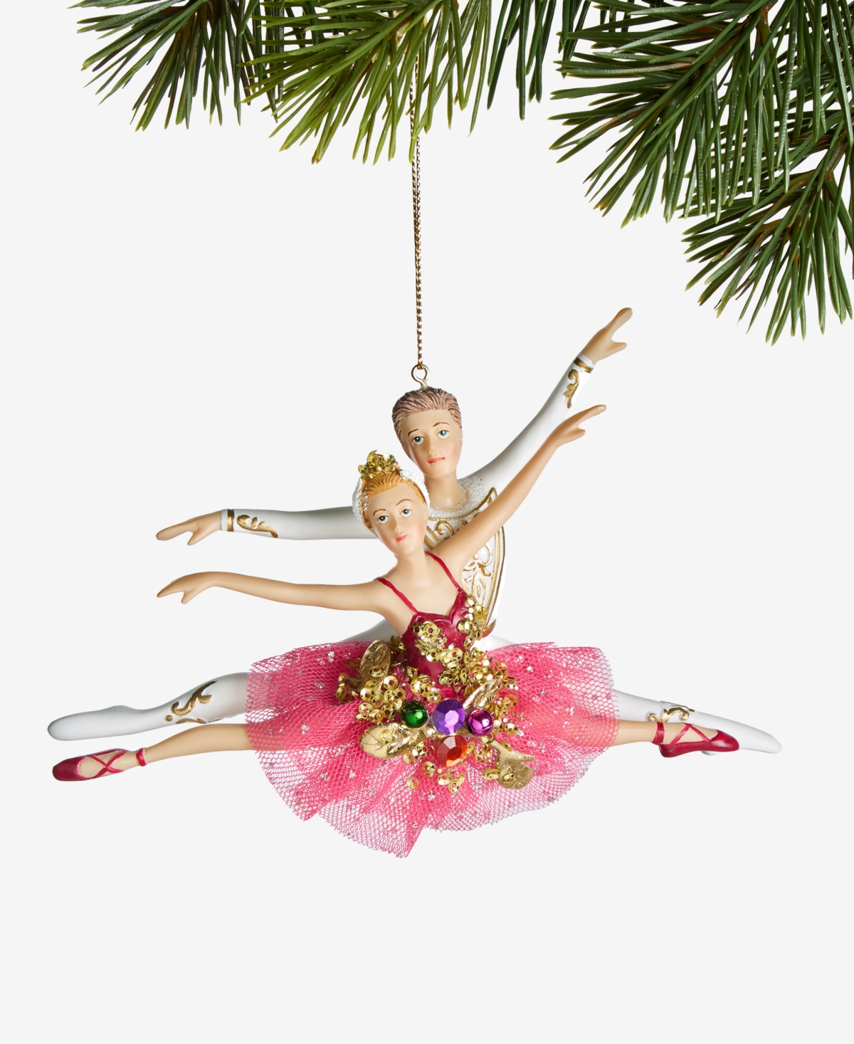 Holiday Lane Ballet Embellished Duet Ornament, Macy's Exclusive In Multi