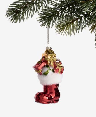 Christmas Cheer Red Stocking with Gifts Ornament, Macy's Exclusive