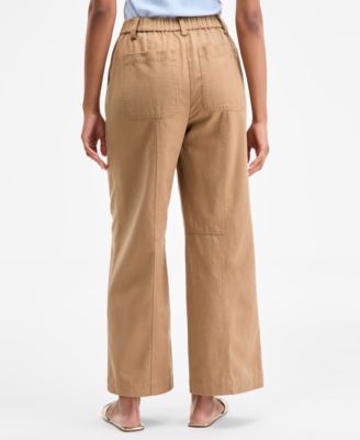 Women's Solid Easy Wide-Leg Pants