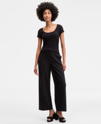 On 34th - Women's Ribbed Scoop-Neck Tee