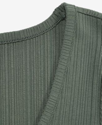 Women's Ribbed Scoop-Neck Tee