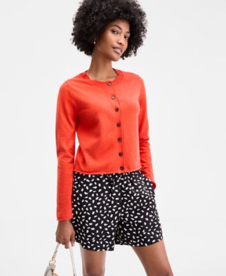 On 34th - Women's Crewneck Button-Front Sweater