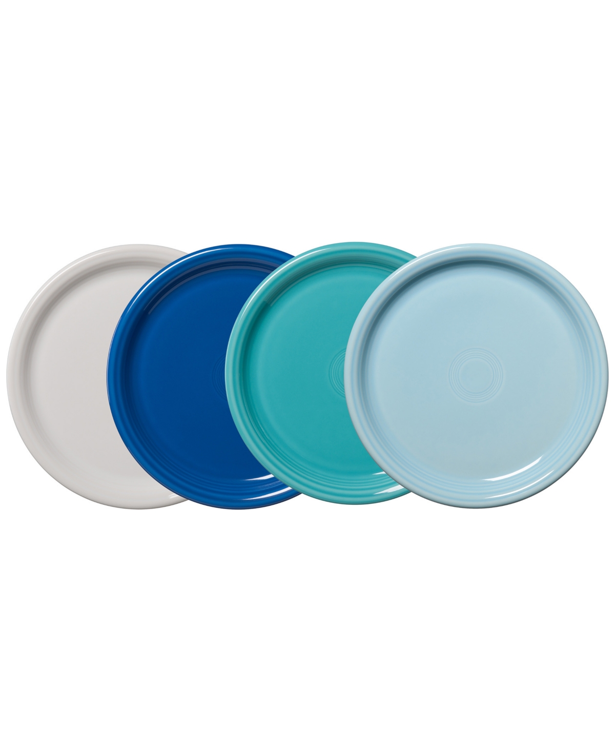 Coastal Blues Bistro Coupe Dinner Plates, Set of 4 - Coastal Blues