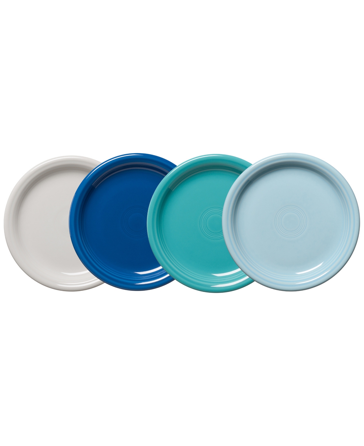 Coastal Blues Bistro Coupe Salad Plates, Set of 4 - Coastal Blues