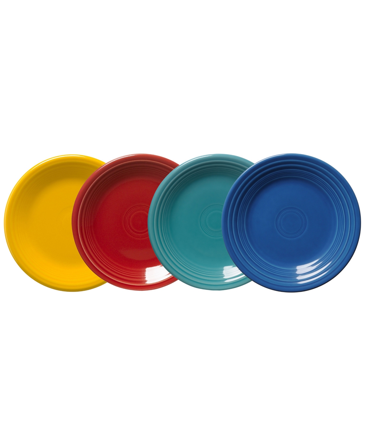 Vibrant Classic Rim Salad Plates, Set of 4 - Vibrant