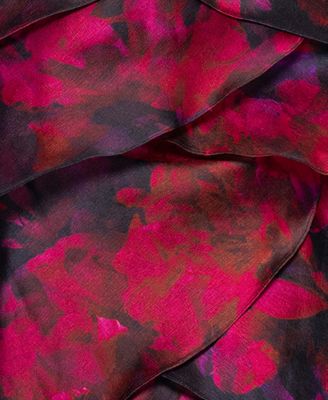 Petites Printed Long Sheath Dress