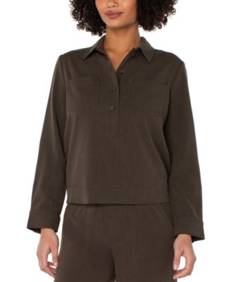 Liverpool Los Angeles - Women's Popover Woven Shirt