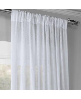 Double Layered White Sheer Curtain