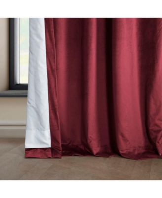 Heritage Plush Velvet Room Darkening Curtain