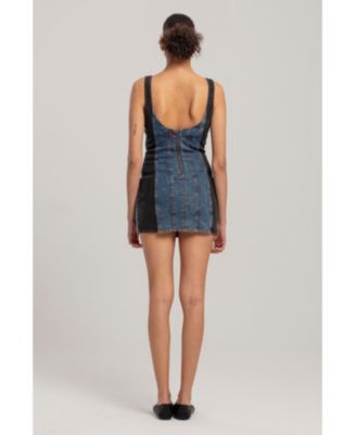 Women's Two-Tone Denim Dress