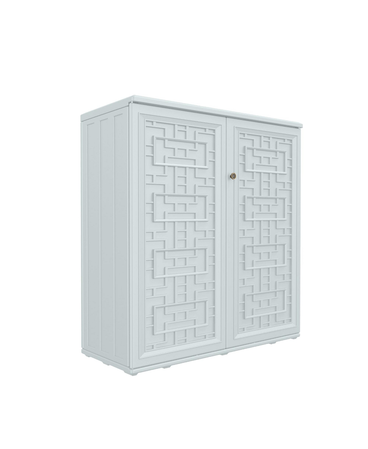 Resin Storage Cabinet (Includes Metal Shelf) - Brown