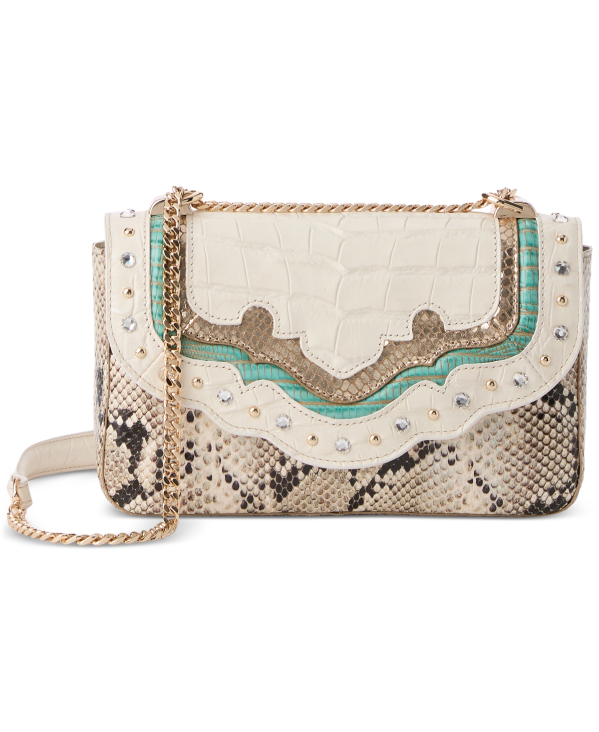 Rosa Cloud Dancer Dubois Small Leather Crossbody - Cloud Dancer