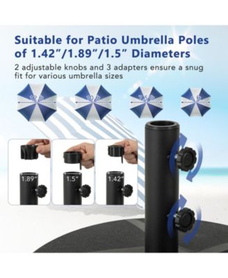 Patio Umbrella Base and Sand Fillable Market Table Umbrella Stand