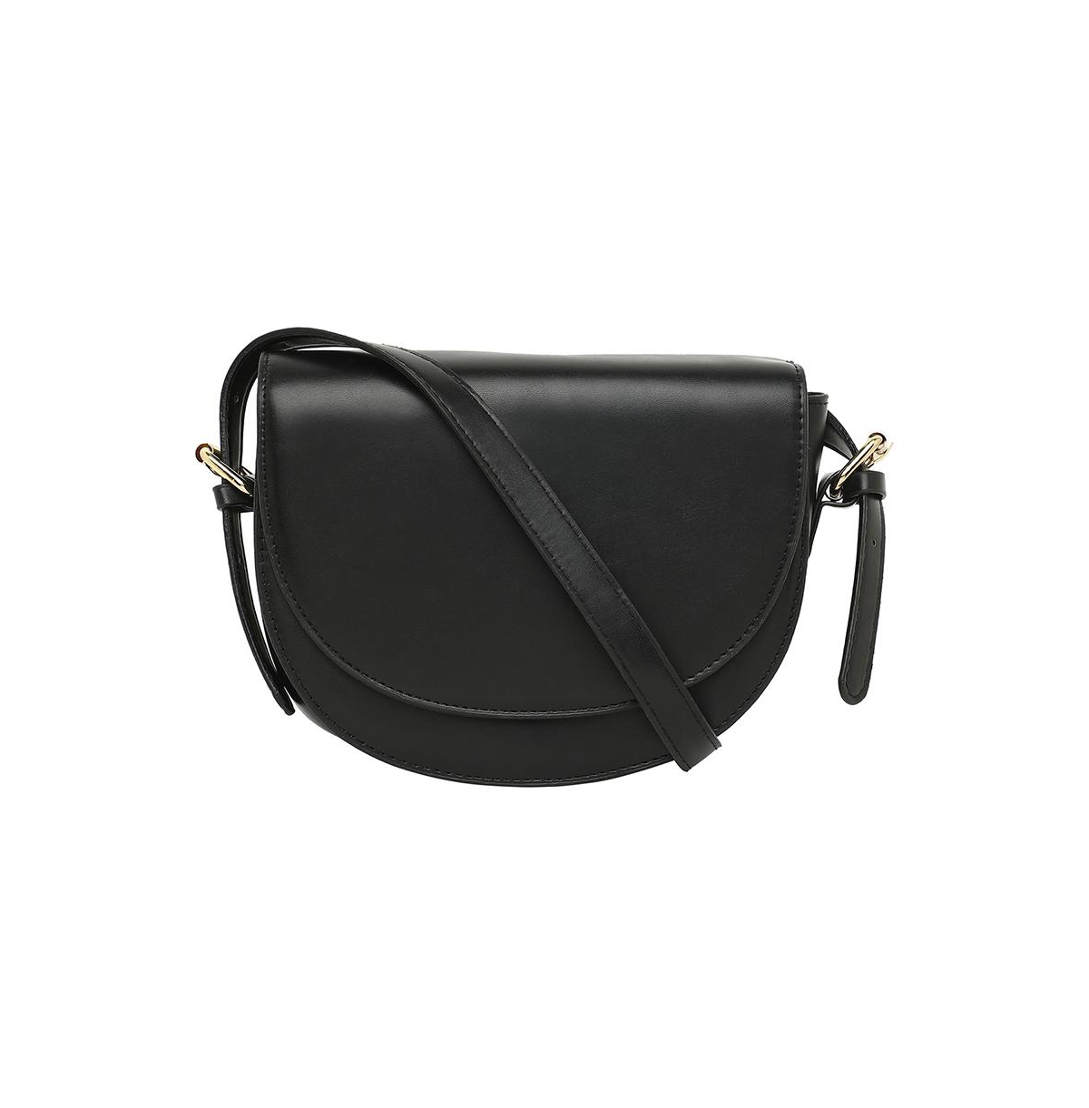 Women's Urban Curve Sling Bag - Midnight Black - Black