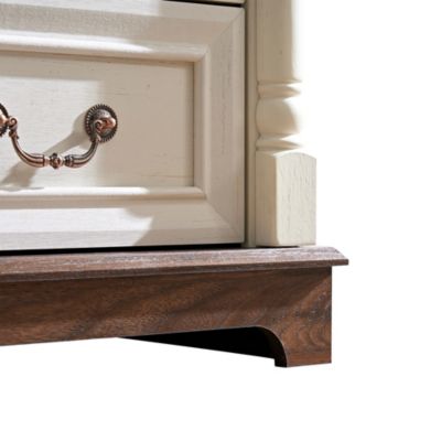 Farmhouse Style 5 Drawer Dresser Bathrooom Cabinet Chest with Base Wooden Rustic Chest of Drawers, Storage Dresser Organizer