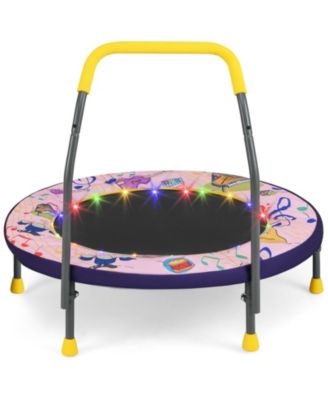 Mini Trampoline Folding Small Rebounder for Kids with Lights