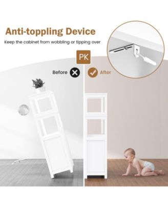 Bathroom Storage Cabinet with Drawer and Shelf Floor Cabinet