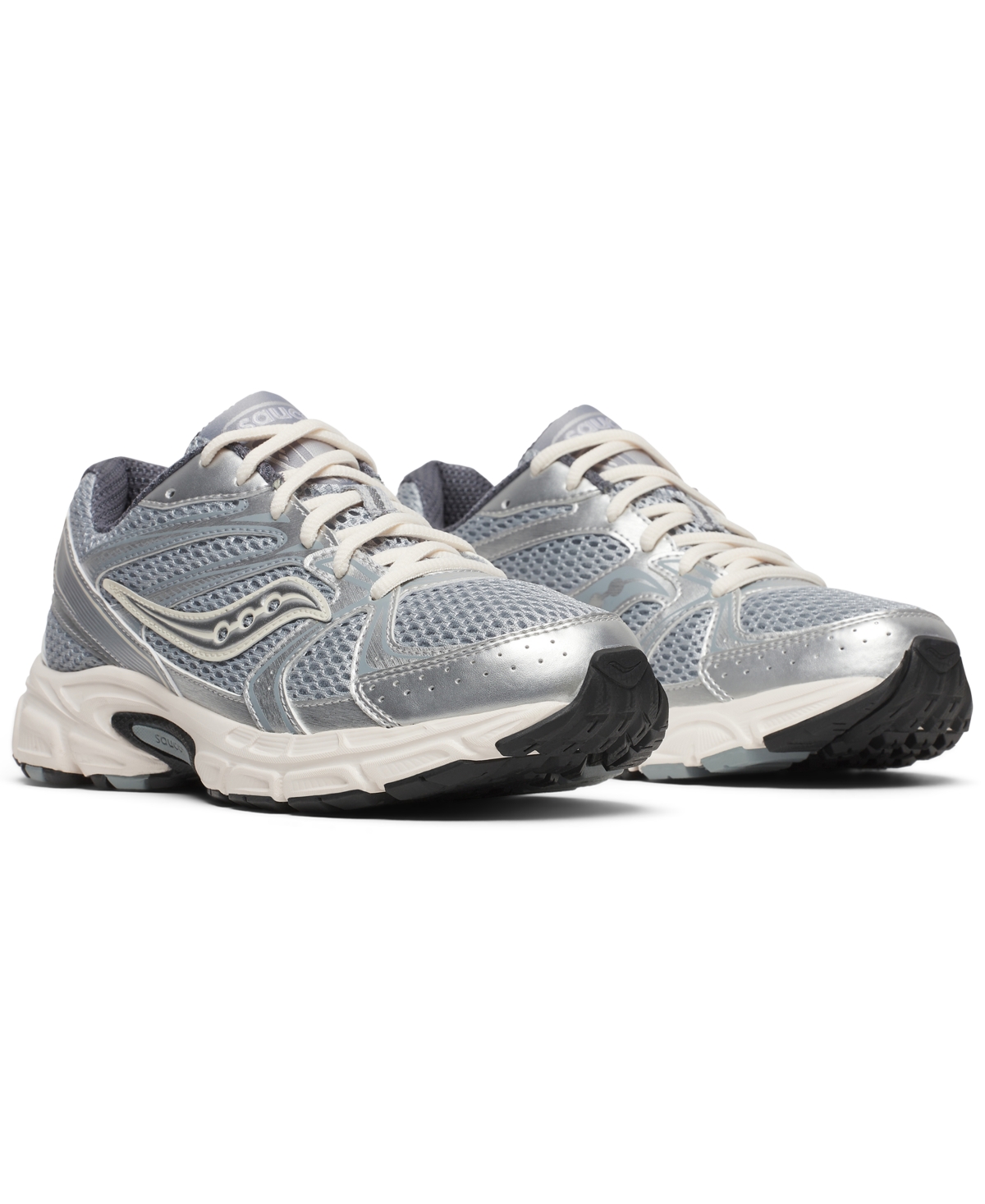 Women's Ride Millennium Casual Sneakers from Finish Line - Silver, Cream