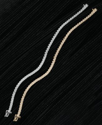 Macy's Macys Diamond Bracelet Collection 7 8 Ct. T.w. 1 1 4 Ct. T.w. In 14k White Or Yellow Gold 6 1 2 To 9