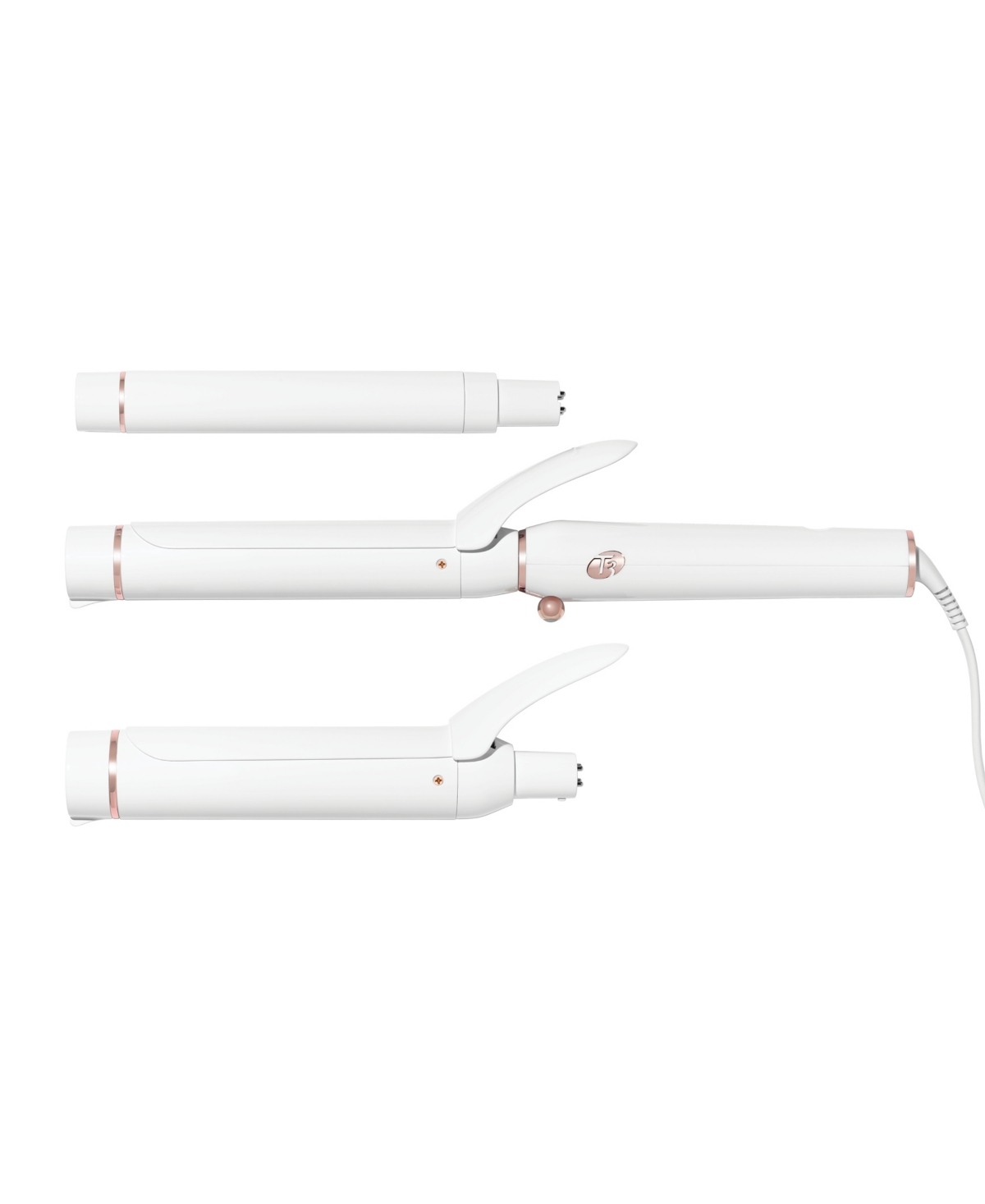 Switch Kit Wave Trio Professional Ionic Interchangeable Curling Iron with 3 CeramicClip & Wand Barrels for Curling and Waving