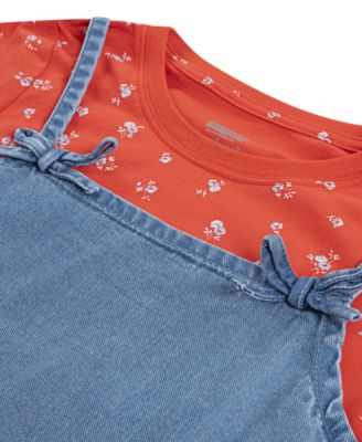 Big Girls Layerable Dress with T-Shirt