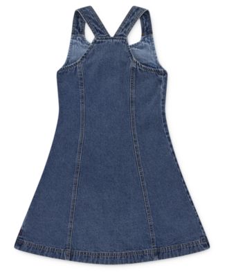 Big Girls Flared Tonal Denim Dress