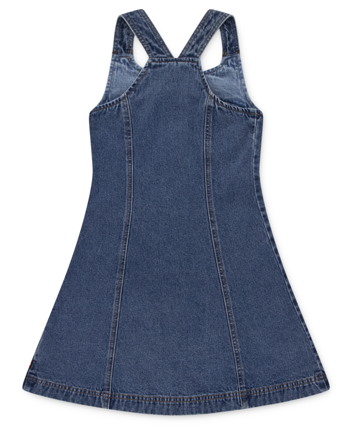 Levi's Big Girls Flared Tonal Denim Dress In Blue