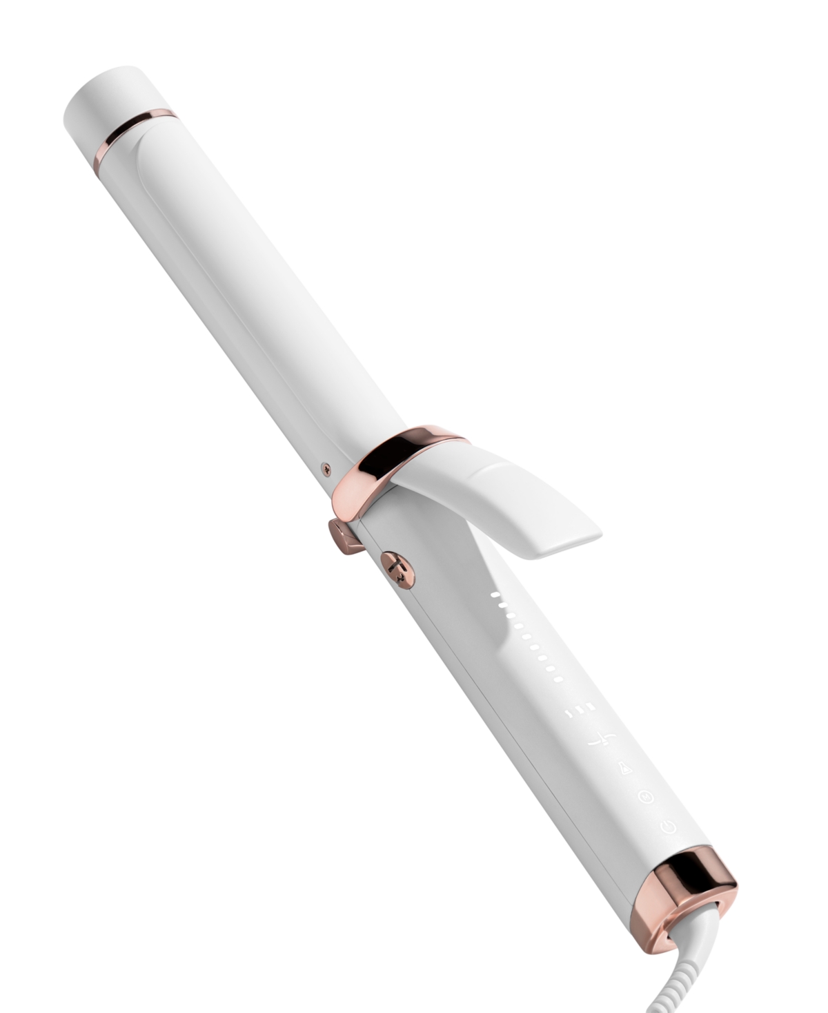 Curl Id 1.25" Smart Curling Iron with Interactive Touch Interface - White and Rose-gold
