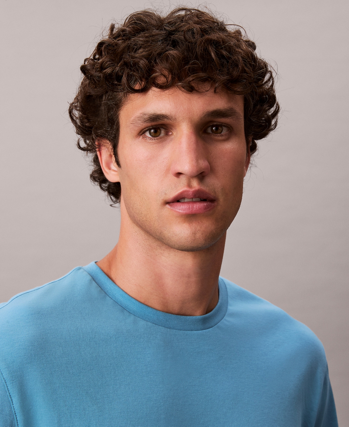 Calvin Klein Men's Short Sleeve Supima Cotton Interlock T-shirt In Blue