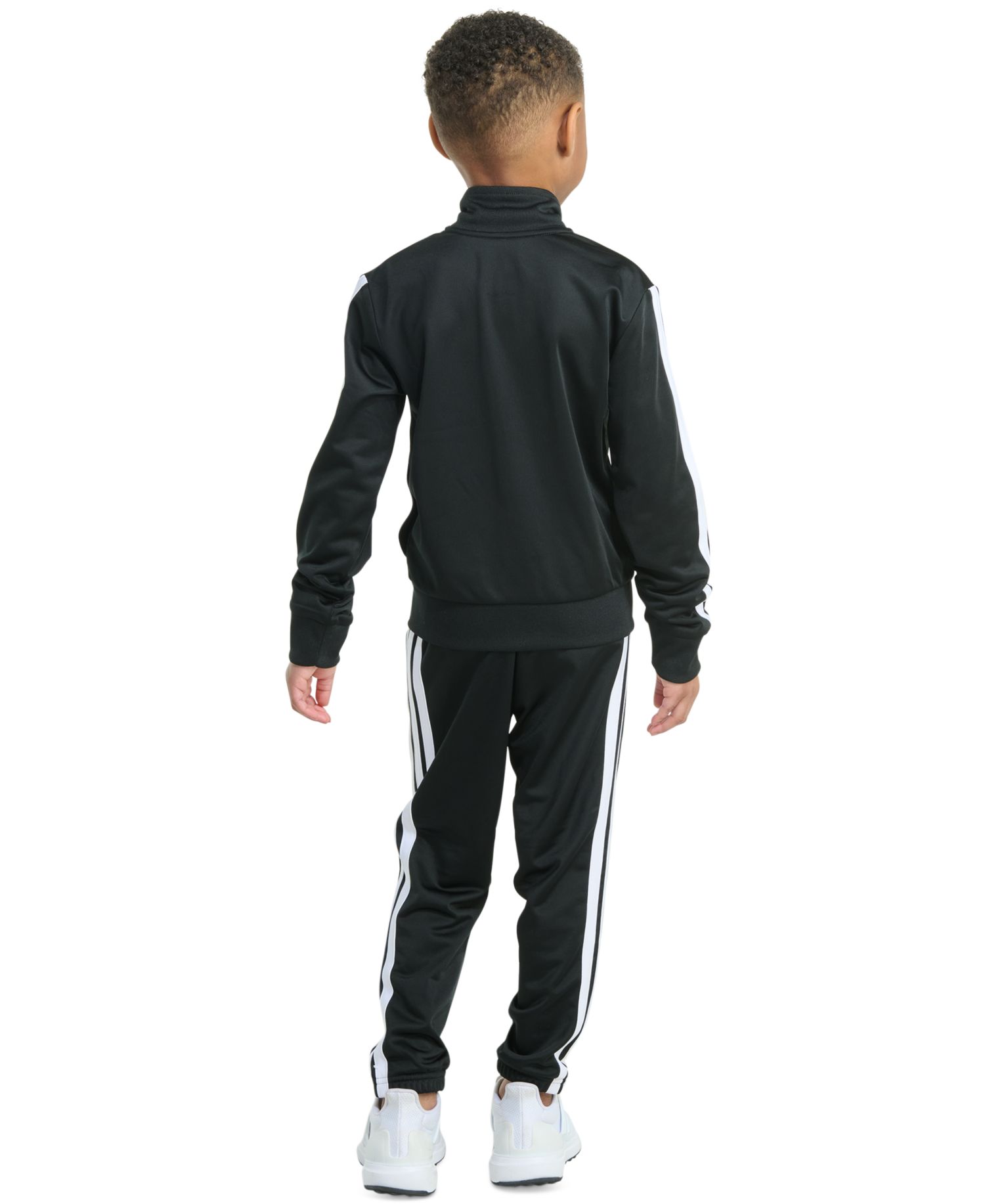 Toddler & Little Boys Tricot Long-Sleeve Essential 3-Stripe Track Jacket & Pants, 2 Piece Set