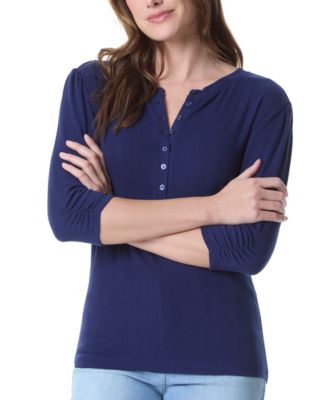 Women's 3/4-Sleeve Henley Top